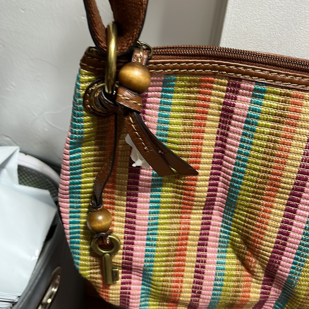 Fossil Multicolored Shoulder Bag. - image 6